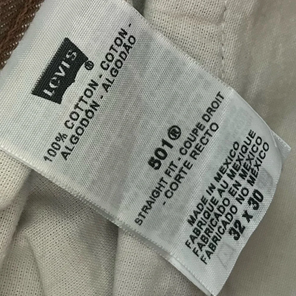 Levi’s • Tan 501 Straight Fit Jeans